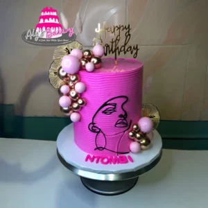 Custom Design Cake - Adult Lady Face Cake