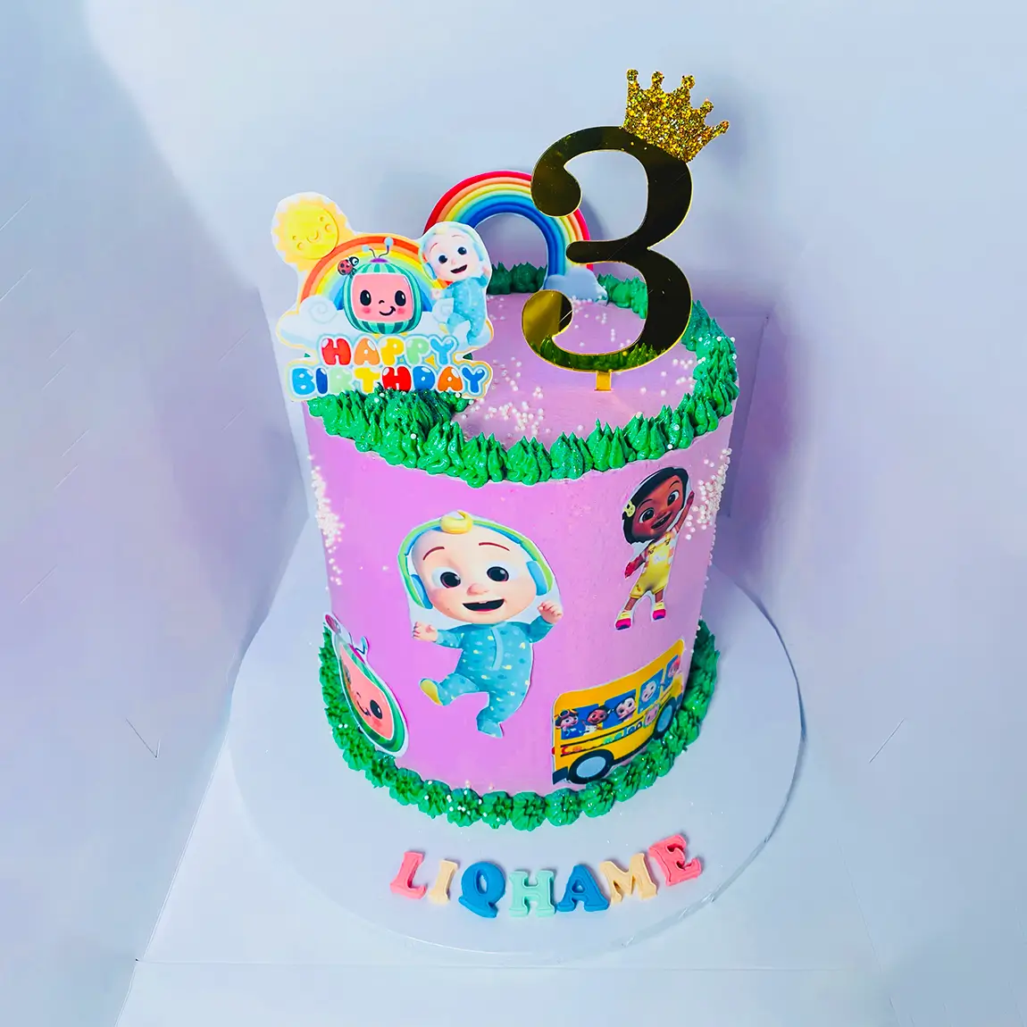 Kids Cartoon Character Cake - Coco Melon (Choc/Vanilla)